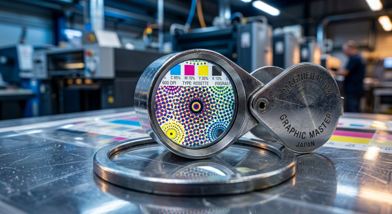 the magnifying glass lens of the loupe